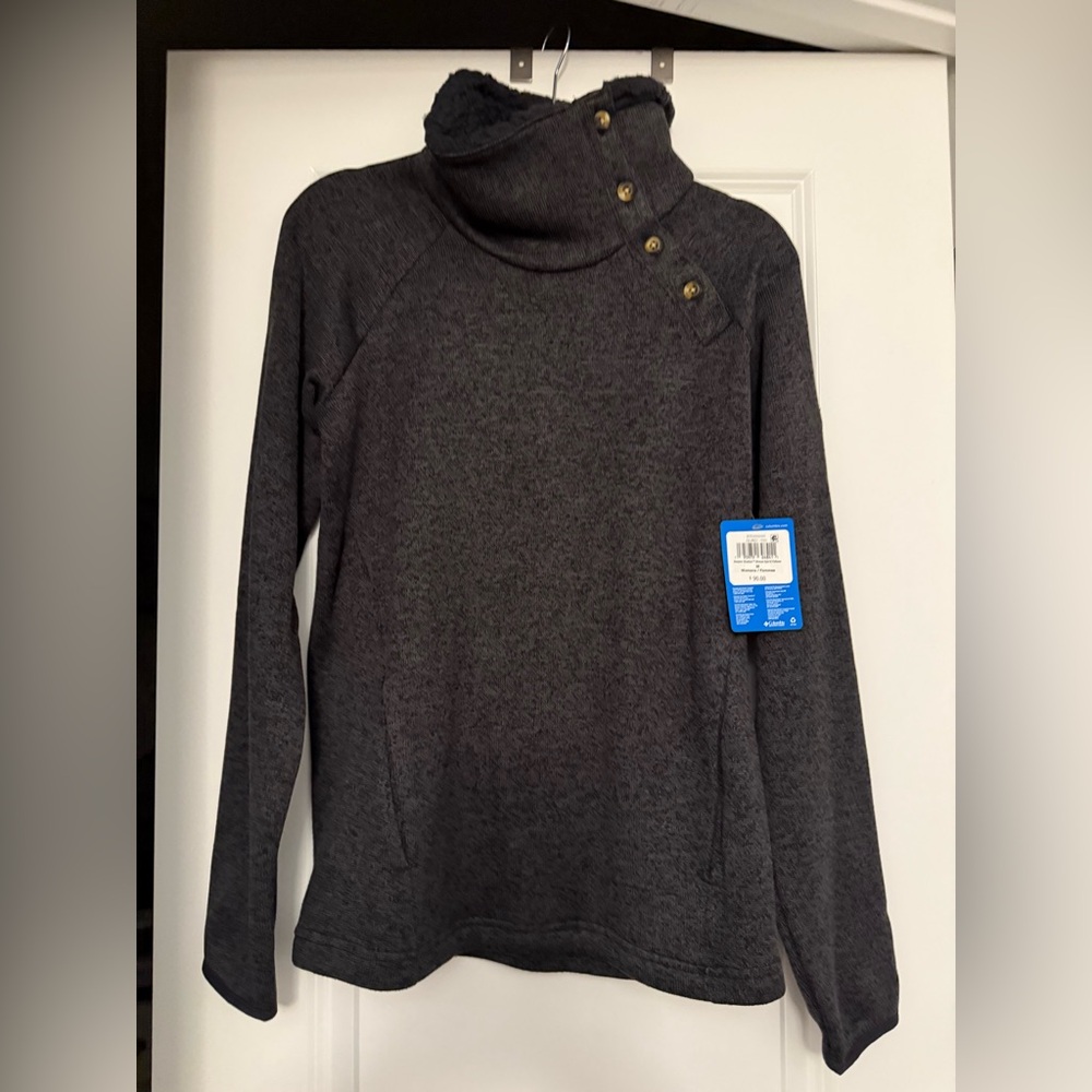 Columbia Charcoal Cowl Neck Sweater